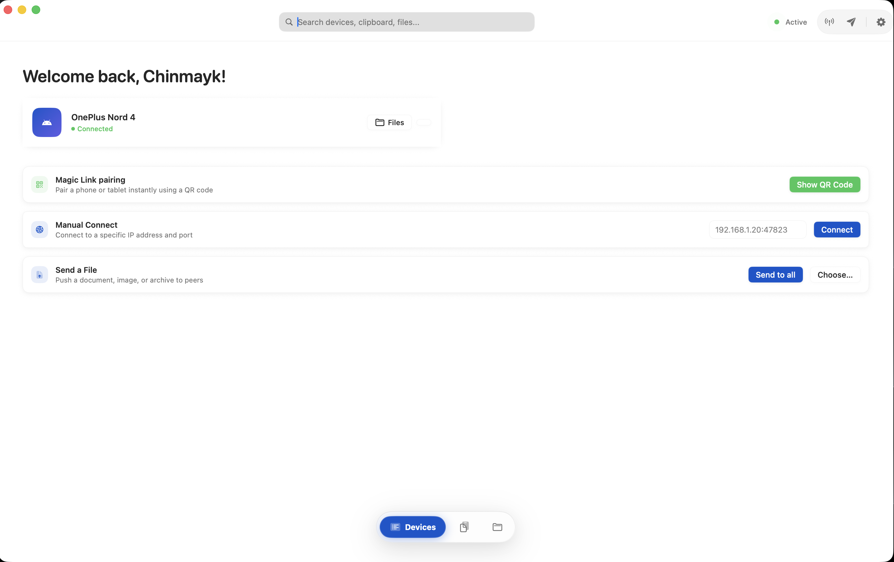macOS Continuity Dashboard